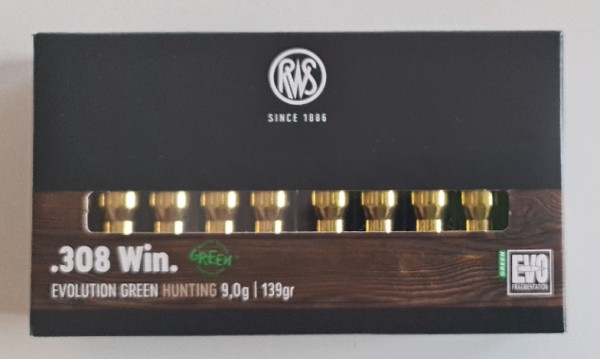 RWS EVO Green .308 9,0 g/ 139 gr 20 St/Pk